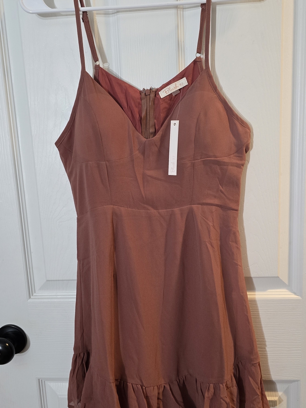 Blush BJ Women's Dusty Rose Mini Party Casual Dress Homecoming - Small